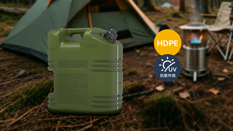 Akinfuel 02全明星系列军绿色煤油桶 — 集成11项优特点，自动关闭油嘴 | 5L/10L/20L