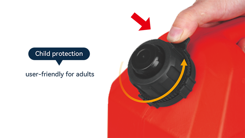 AKINFUEL 5L/10L/20L Red Gasoline Fuel Can with Auto Shut-Off Nozzle | AS/NZS 2906 Certified