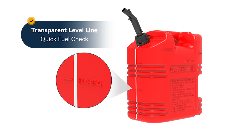 Akinfuel 02 All-Star Series 5L/10L/20L Gasoline Jerry Can (11 Premium Features)