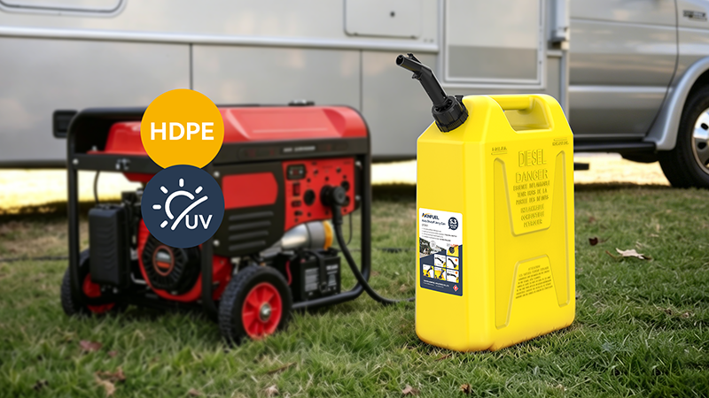 Akinfuel 01 Classic Series 5L/10L/20L Diesel Jerry Can (UV-Stabilized & Heavy-Duty)